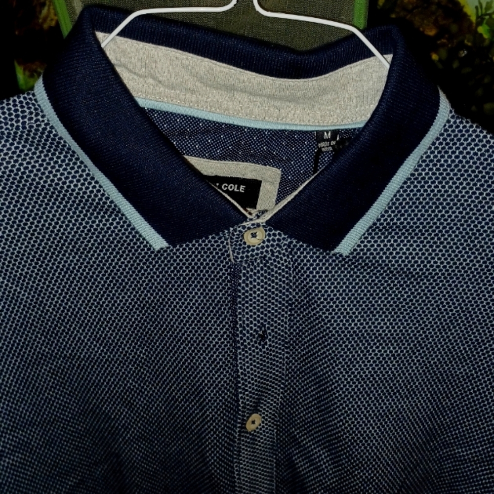 NEW Knit Button Up Polo Med